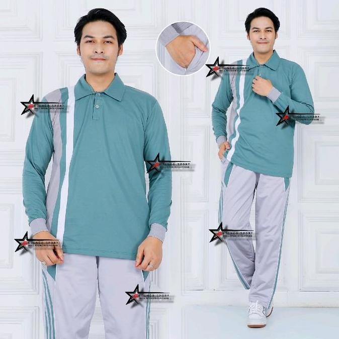 Jual Murah Setelan Baju Olahraga Senam Pria Dan Wanita / Seragam Olahraga / Stelan Kaos Trening Olah