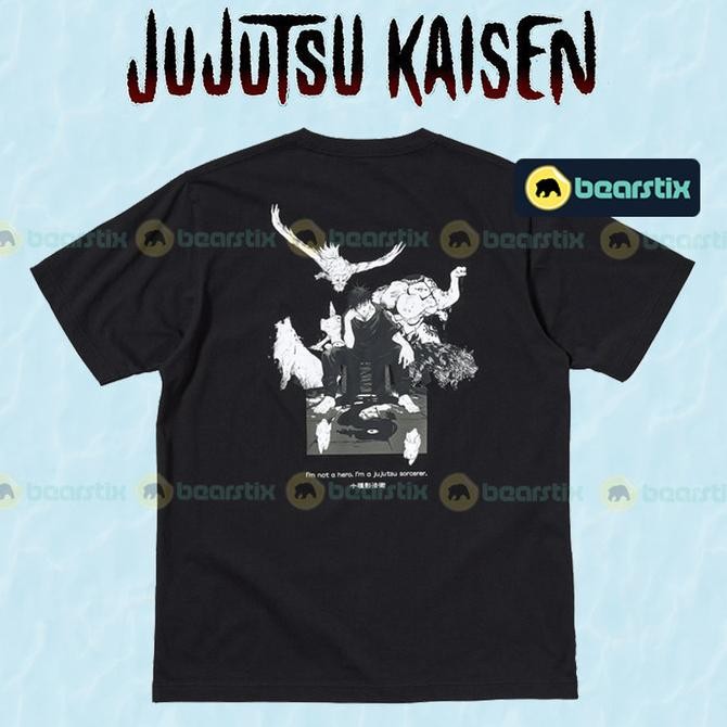 Fushiguro Megumi Jujutsu Kaisen Uniqlo Tshirt Kaos Distro JJKXUNIQLO
