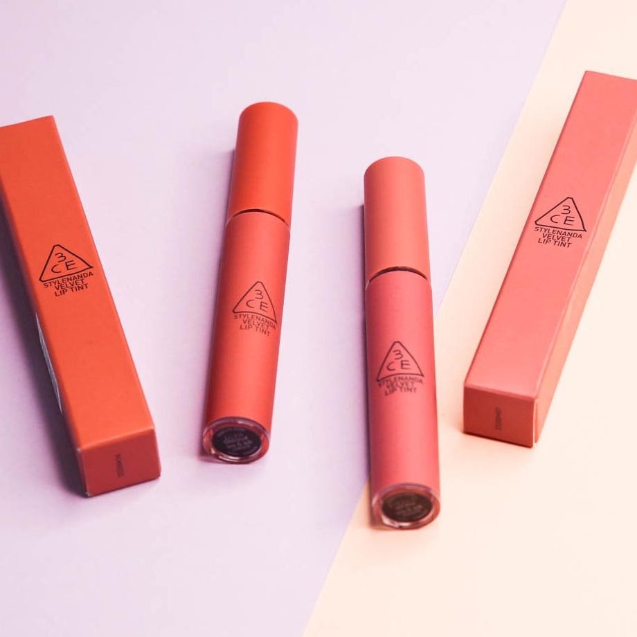 best seller 3ce stylenanad velvet lip tint 4g/soft matte long-lasting hydrating mlbb gradient lips/l