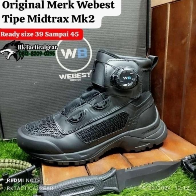 Sepatu PDH Original Webest midtrack Boa System - TNI POLRI Kejaksaan ps10