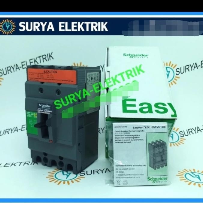 Diskon Mccb Mcb Schneider Ezc 100N 30A 30A 30 Ampere Mccb Mcb Schneider Ezc