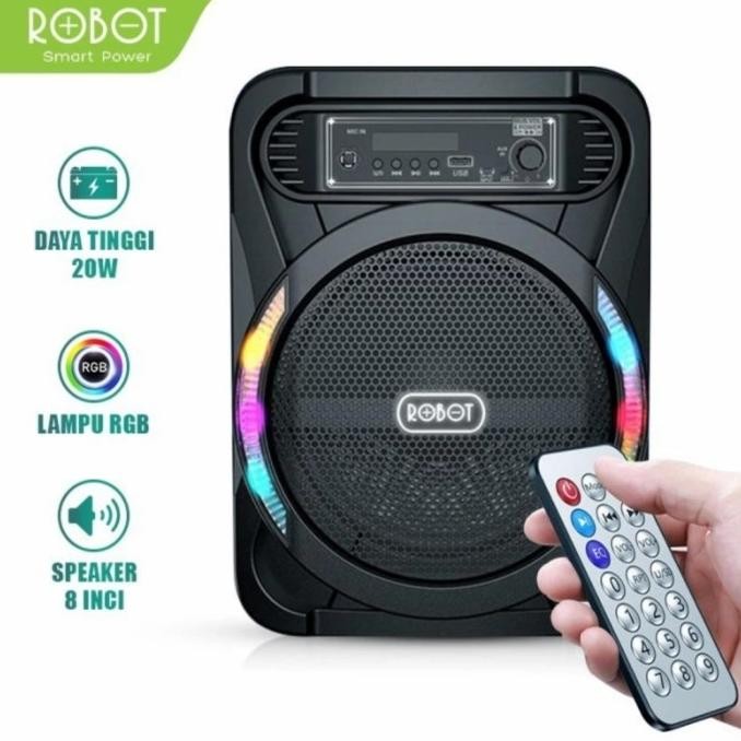Karaoke Speaker Bluetooth Robot Rb450 Rb 450 With Microphone Co