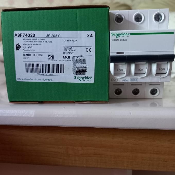 Spesial Mcb Ic60N 3P 20A Schneider