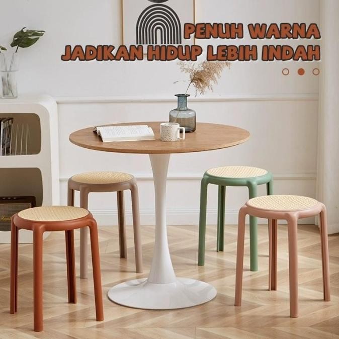Kursi Makan Kursi Plastik Kursi Bulat Minimalis Kursi Plastik Kursi Makan Minimalis