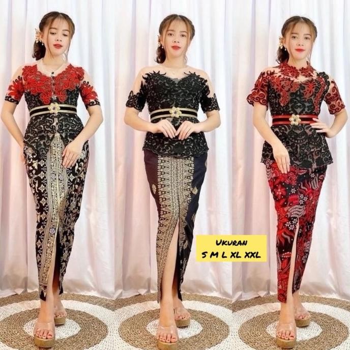 ROK BALI PRADA DEWASA ROK SPAN BATIK PANJANG SONGKET KATUN PRINT PRADA UKIR BAWAHAN KEBAYA MODERN WI