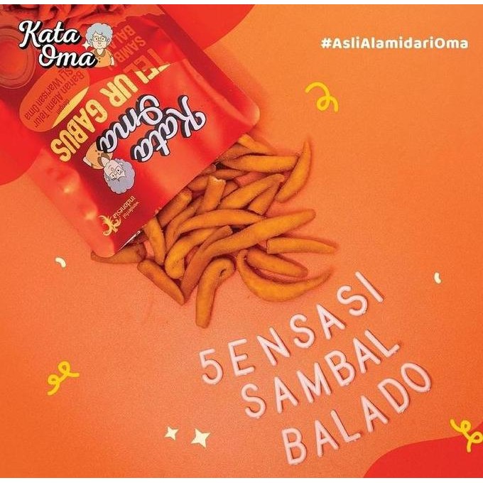 

Promo Paket Isi 24 Kata Oma Telur Gabus Rasa Sambal Balado