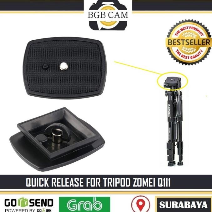 BRG BARU Quick Release for Tripod ZOMEI Q111 Dudukan Plate Tripod