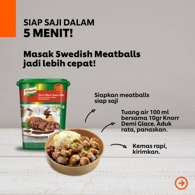 

Grosir Knoor Knorr Demi Glace Demiglace Sauce 1 Kg 1Kg 1000 Gr Gram G 1000Gr