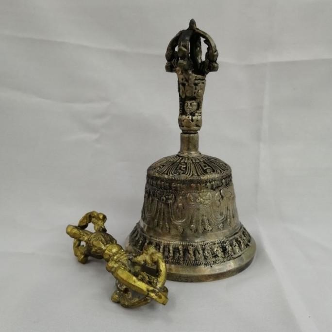 READY ALAT SEMBAHYANG VAJRA & GENTA / LONCENG SEMBAHYANG BAHAN KUNINGAN TERBAIK