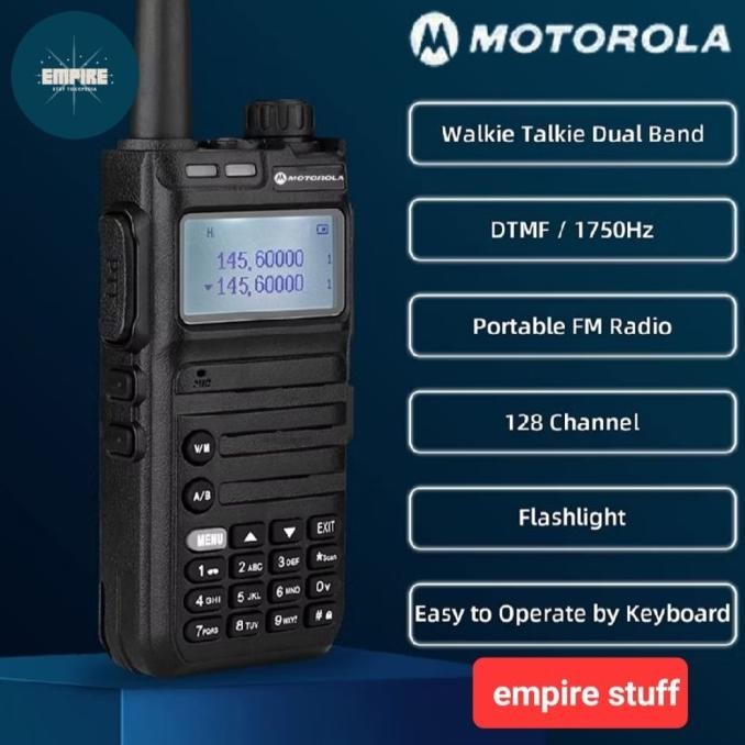 HT Motorola X9 Walkie Talkie Jarak Jauh 10km UHF/VHF kekuatan tinggi 1