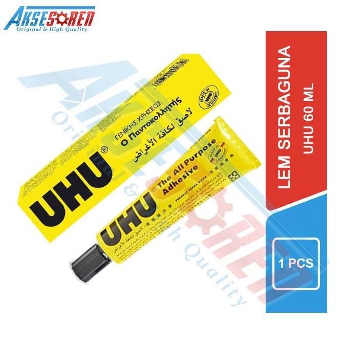 

Promo Lem UHU Serbaguna [60 mL] Super Kuat / The All Purpose Adhesive / Super Glue Perekat Untuk Merekatkan Sepatu Kertas, Karton, Kain, Koraltex, Plamur Tembok dan Kayu COD
