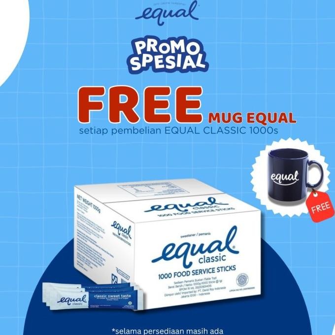 

Promo Equal Classic Pemanis Nol Kalori - 1000 Sticks