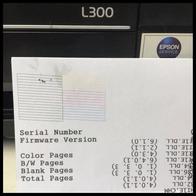 PRINTER EPSON L300 BEKAS INCLUDE TINTA ART PAPER