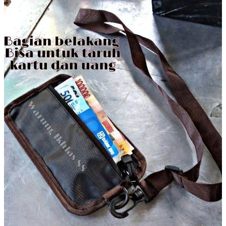 TAS LEHER GANTUNG WATERPROOF / TAS KARTU HANDPHONE