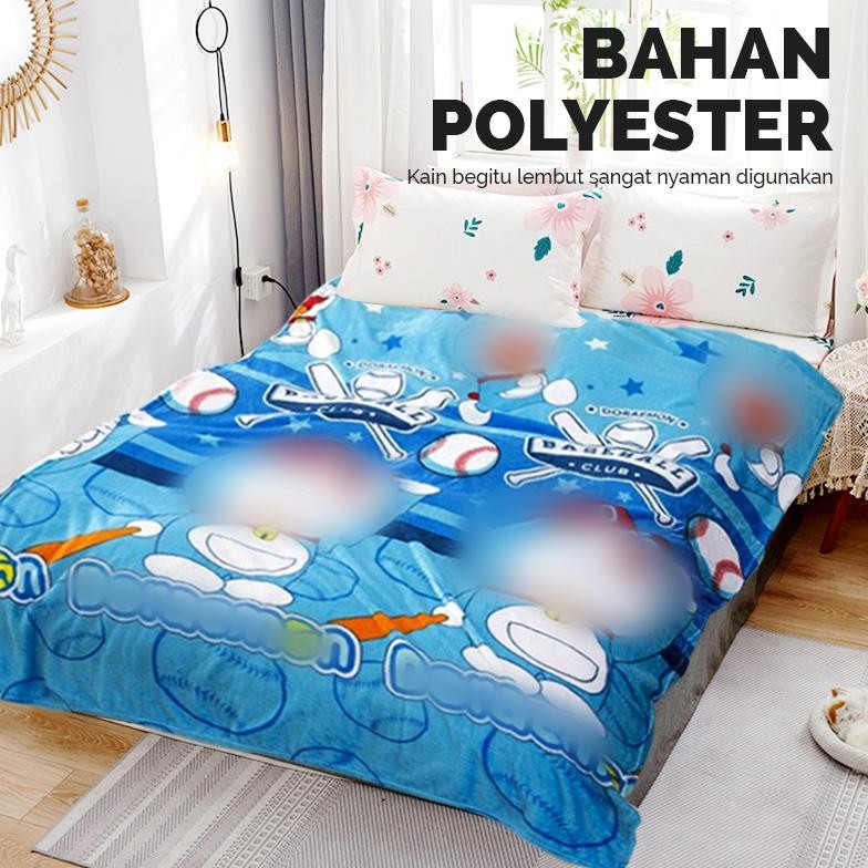 SELIMUT BULU MOTIF KARAKTER UKURAN 125X175CM | SELIMUT ANAK LEMBUT | SELIMUT DEWASA MOTIF HIGH QUALI