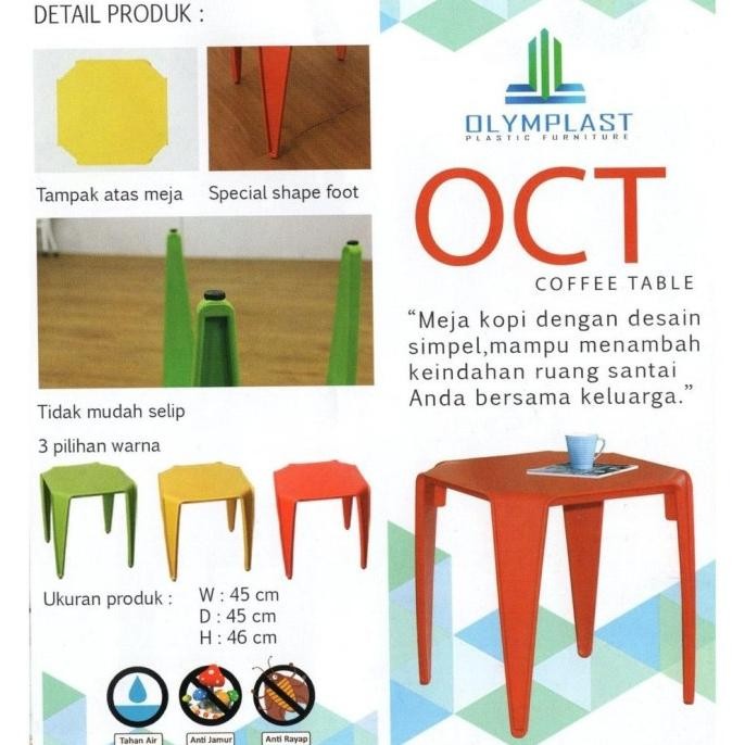 Meja Tulis Anak OCT olymplast Hijau Merah Kuning Biru Meja Anak TK Meja Anak TK Meja Belajar Anak