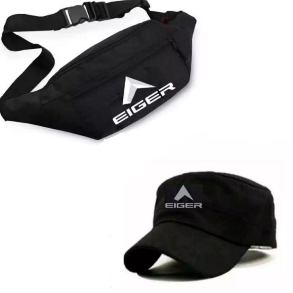 TAS TOPI SATU PAKET TERLARISTAS SELEMPANG PRIA EIGER/ TAS CHARGING/ SATU PAKET +FREE TOPI KOMANDO