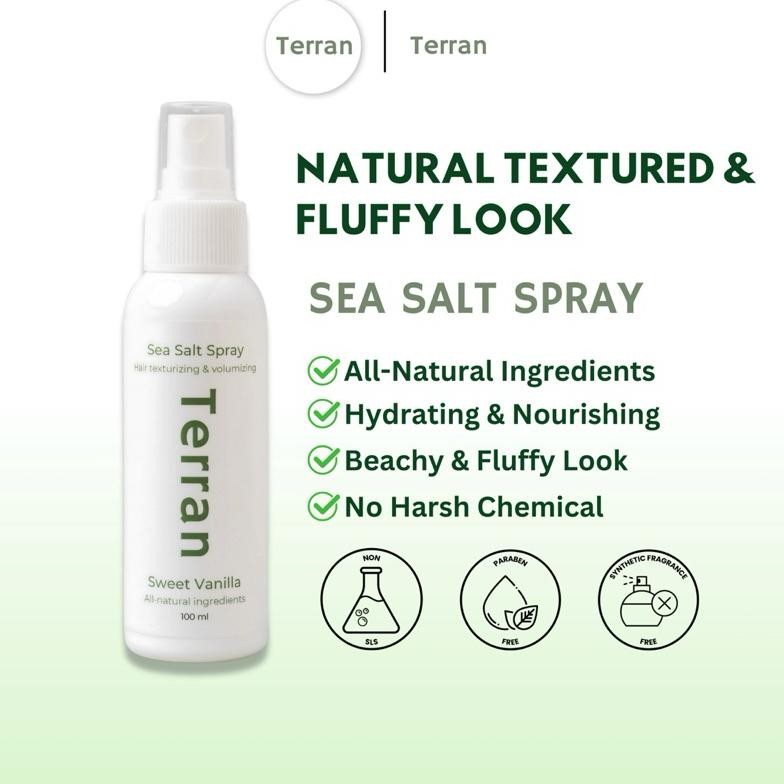 TERLARIS Terran Sea Salt Spray - Sea Salt Styling Spray for Texturizing Hair Siap kirim