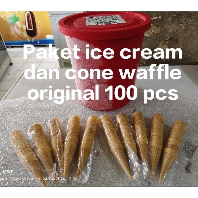 

Ice Cream Diamond 3 Raa Neopolitan Paetan Cone Cornelo Waffle 100 Pc