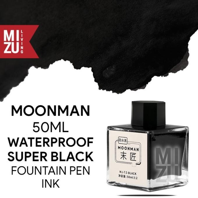

MOONMAN Majohn WATERPROOF Permanent Fountain Pen Ink 50ML Bottle by Radhiant official