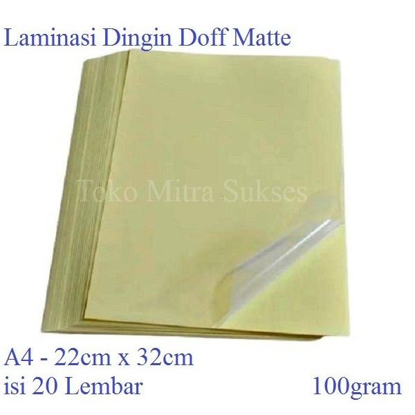 

Plastik Laminasi Dingin Doff Matte by Radhiant official