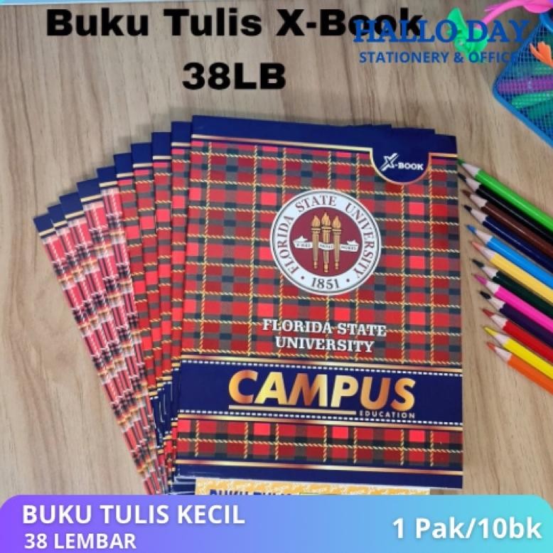 

Rt-69 Hd Buku Tulis 38 Lembar Campus Isi 10 Buku/Buku Tulis X-Book Kwarto/Buku Sekolah Bergaris