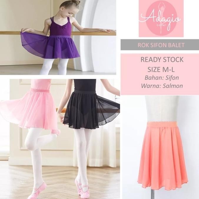 Rok Balet Kain Kaca Organdi Sifon Ungu/ Wrapskirt Ballet Anak