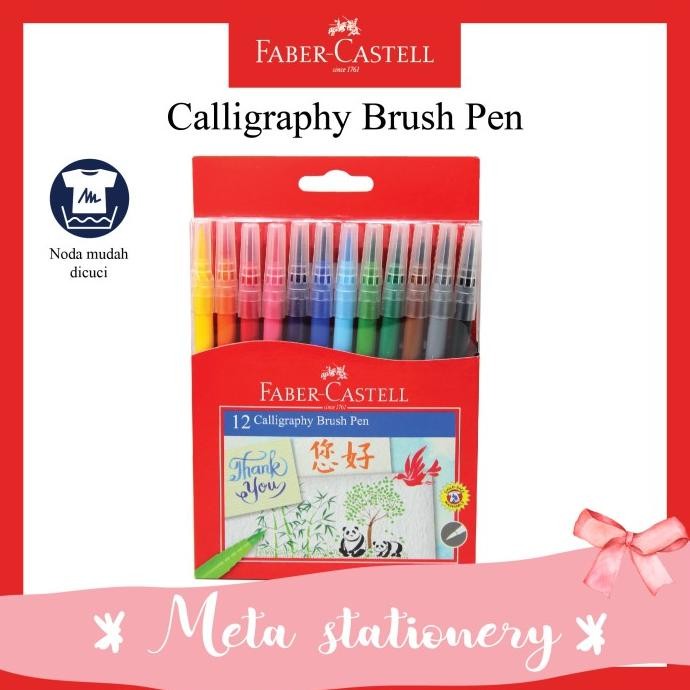

Calligraphy Brush Pen Faber Castell 12 warna by Radhiant official