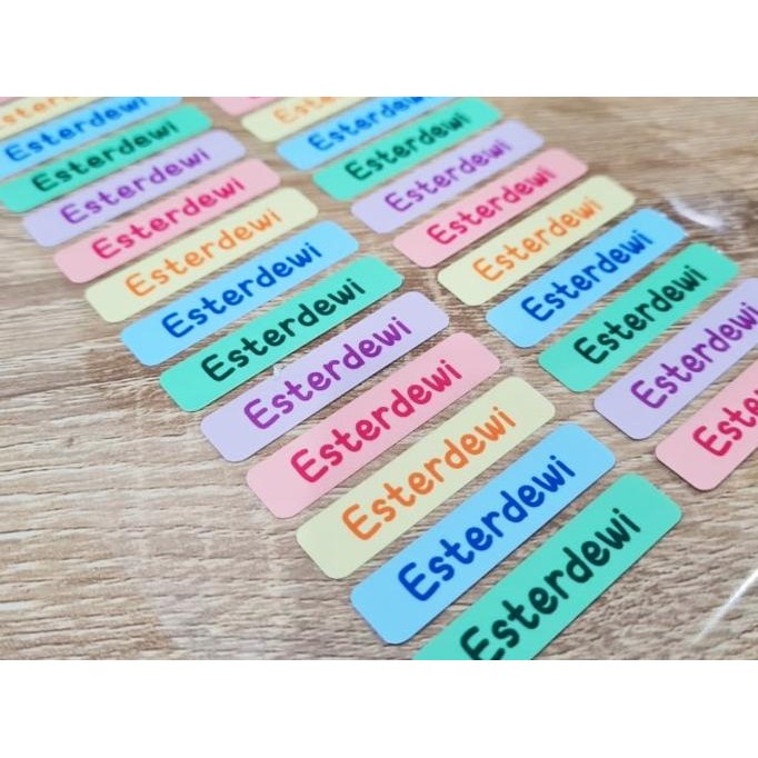 

Sticker Label Nama Anak Custom Waterproof by Radhiant official