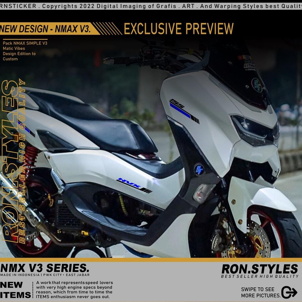 Fg-87 V3 Cutting Striping Nmax New Design 2023 Stiker Nmax New Simpel Cutting Stiker Nmax 2020-2023 