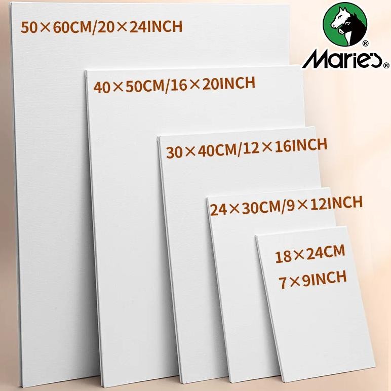 

1Pc Marie'S Canvas Board,Art Painting White Blank Canvas Panels,Oil,Acrylic,Gouache,Tempera Paint For Professionals & Beginners