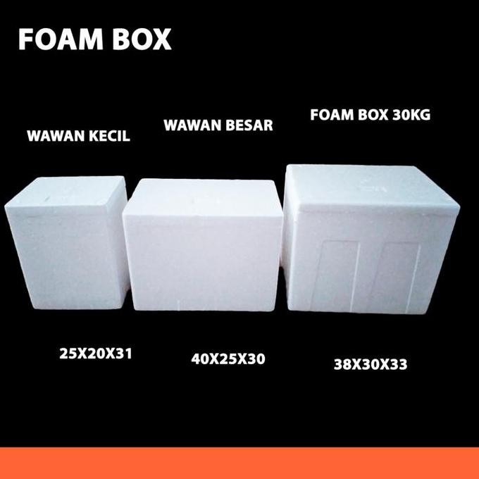 

Foam Box Wawan, 30 35 60 75 (Pcs) / Kotak Styrofoam Terbaru