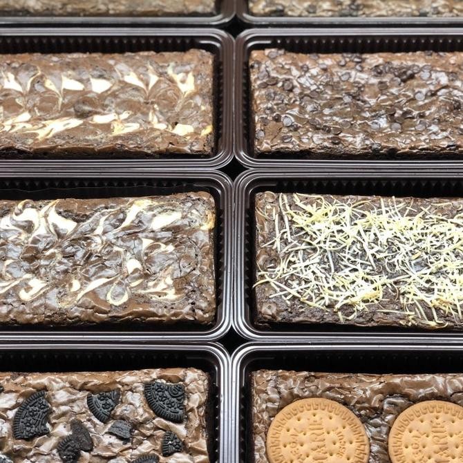 

Murah Brownies Fudgy Isi Mochi / Japanese Mochi Brownies