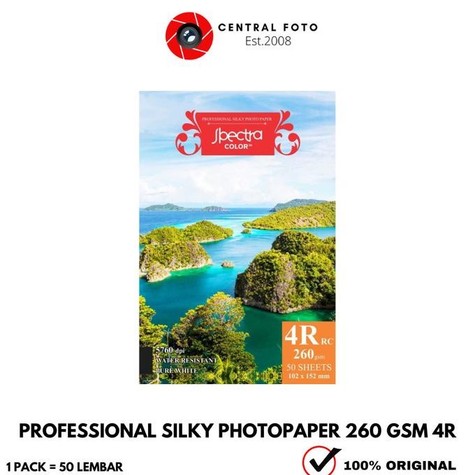 

Paper Photo Spectra 4R 260 Gsm Silky Promo