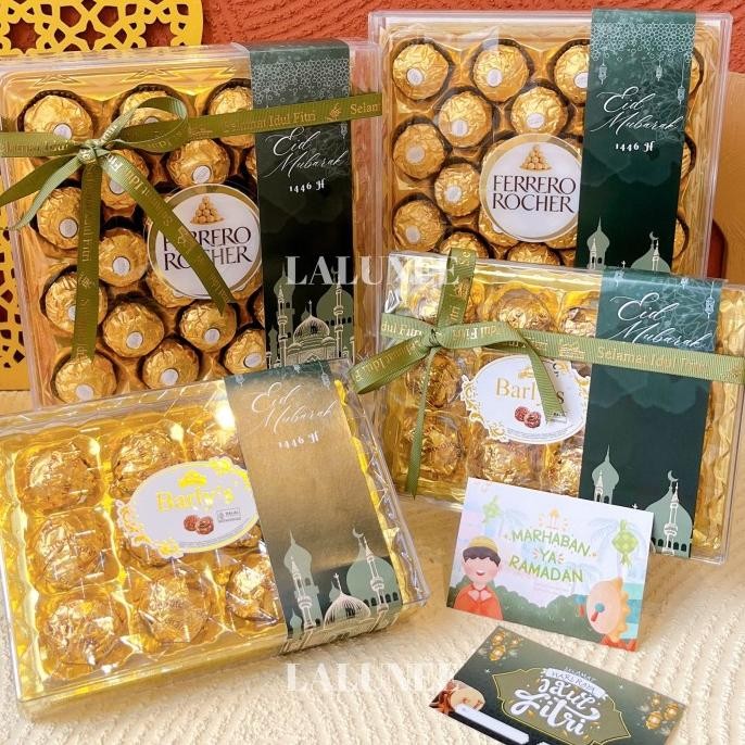 

Hampers Coklat Lebaran - Ferrero Rocher Ramadhan Edition - Coklat Barly's - Parsel Idul Fitri
