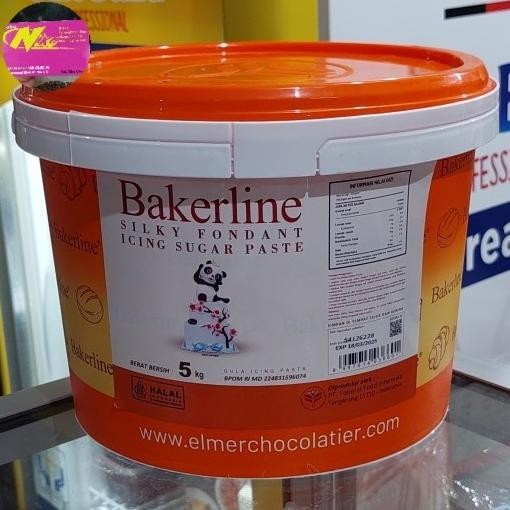 

TERSEDIA bakerline silky fondant white 5kg khusus grab dan gojek
