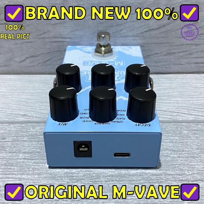 Efek Gitar M-Vave Mini-Universe Pd38 Multi Reverb Bigsky Pedal 9In1 Original Dan Terpercaya