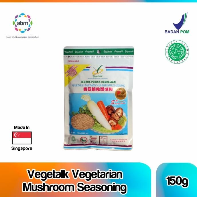 

TERSEDIA Vegetalk Vegetarian Mushroom Seasoning 150 g / Bubuk Perisa Cendawan