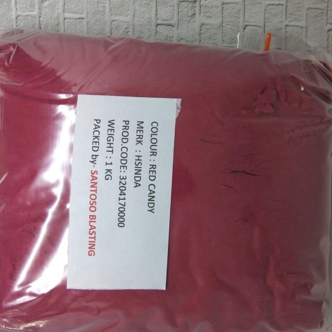

TERSEDIA bubuk powder coating blue red green candy