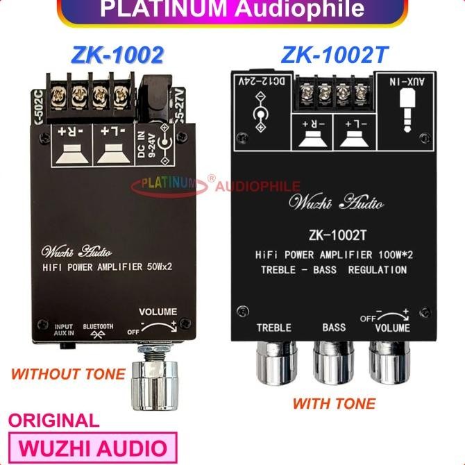 Tpa3116 Amplifier Class D Bluetooth 5.0 Hifi Stereo Amplifier 2X 50W Original  Zk-1002 1002T Origina