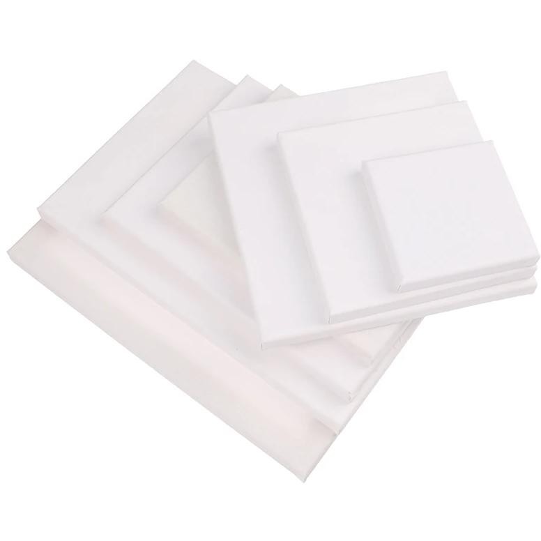 

1Pc Wood Painting Frame Cotton White Stretched Canvas Frame For Drawing Painting Diy Canvas Painting Supplies