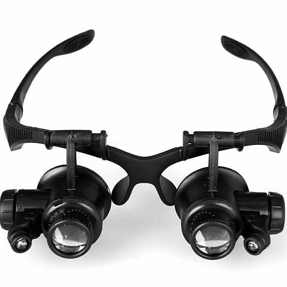 

Kacamata Pembesar 25x Zoom Magnifier dengan 2 LED Light