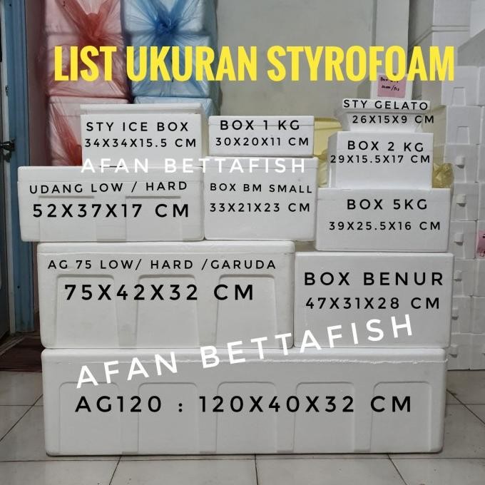 

Styrofoam Box Udang Medium / Fish / Ikan / Seafood Low Terbaru