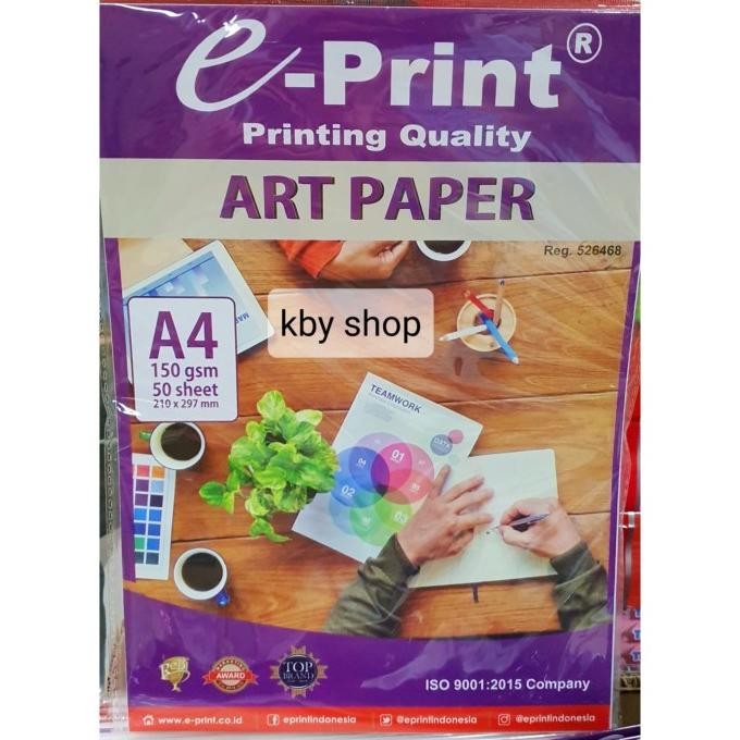 

Art Paper 50 Lembar E Print Brosur Promosi Coated Glossy Craft Terbaru