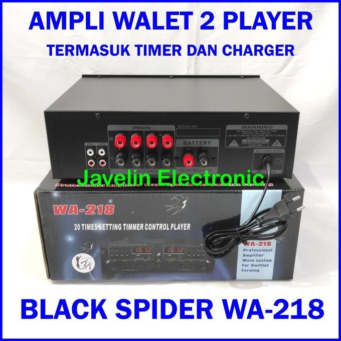 Ampli Walet Black Spider Bs Wa 218 / Amplifier Walet Bs Wa218 Original