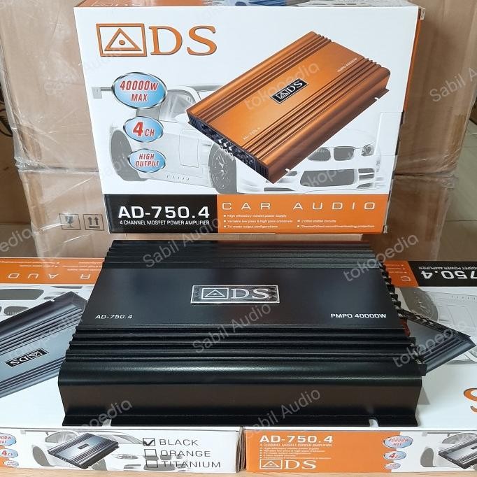 Power Ads 750.4 Power Mobil 4 Channel Amplifier Ads 750.4 Original