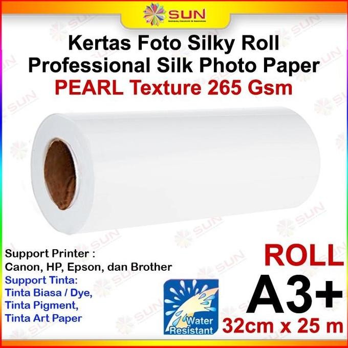 

Kertas Foto Silky Roll Texture A3 265 Kulit Jeruk - Sun Professional Silky 265 A4, Motif Pearl & Satin ( Support Epson/Canon/Hp/Brother Ori/Dye/Pigment/Art Paper Ink - 664, 003, 673, 790, 810, Bt5000, Gt51 52) Terbaru