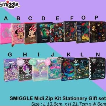 

HARGA DISC - SMIGGLE Midi Zip Kit Stationery Gift set