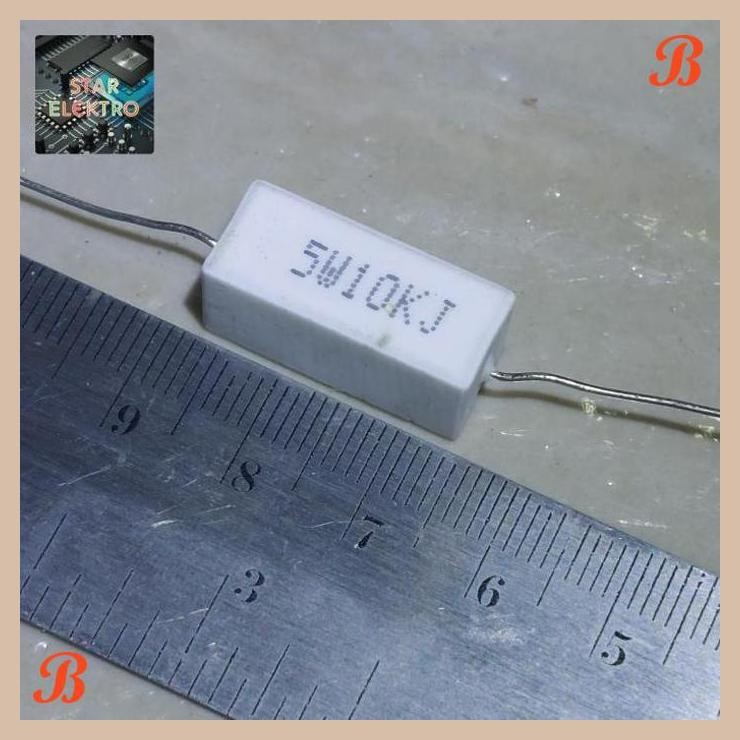 [SRE] 5W10KJ 5W 10K ohm R Resistor Kapur 5watt 10Kilo J 10KR 10KJ 5 w watt 10KOhm 10 Kilo
