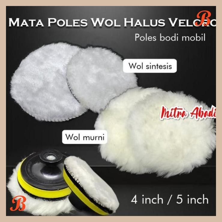 [MRA] Mata Pad Wol Halus Poles Gerinda Velcro Polishing Mobil